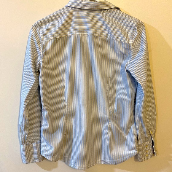 LRL Lauren Jeans Co 100% cotton button down stripes S - Picture 4 of 6
